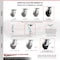 Service Caster 8 Inch Phenolic Caster Brakes/Swivel Locks and 2 Rigid, 2PK SCC-35S820-PHB-SLB-BSL-2-R-2 - alternate 3